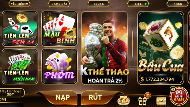 Kho trò chơi siêu hấp dẫn