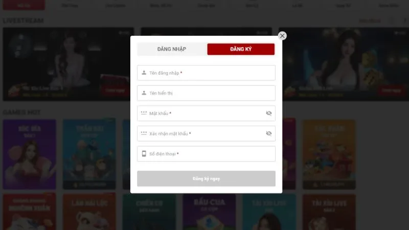 Quy trình mở tài khoản tại Mibet