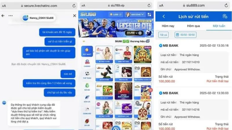 Nhà cái SIU88 lừa đảo