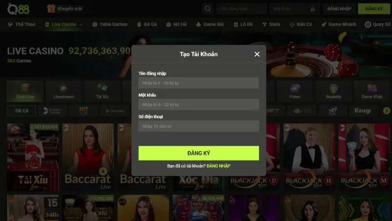 Hướng dẫn đăng ký tài khoản