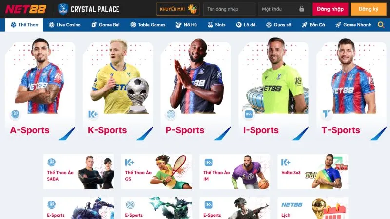 Sự đa dạng trong các bộ môn thể thao tại NET88