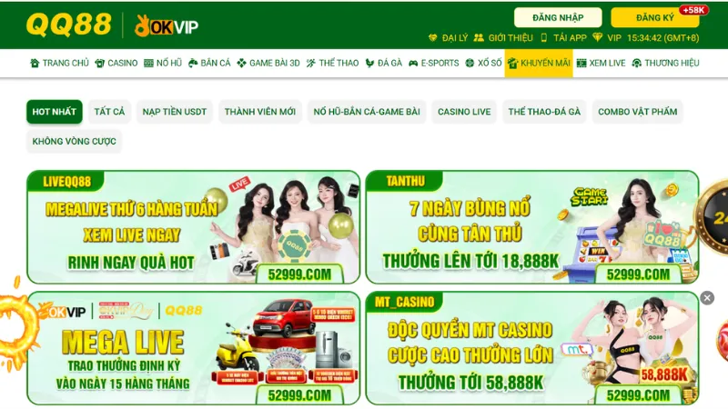 Chương trình khuyến mãi của nhà cái được tung ra thường xuyên với giá trị lớn