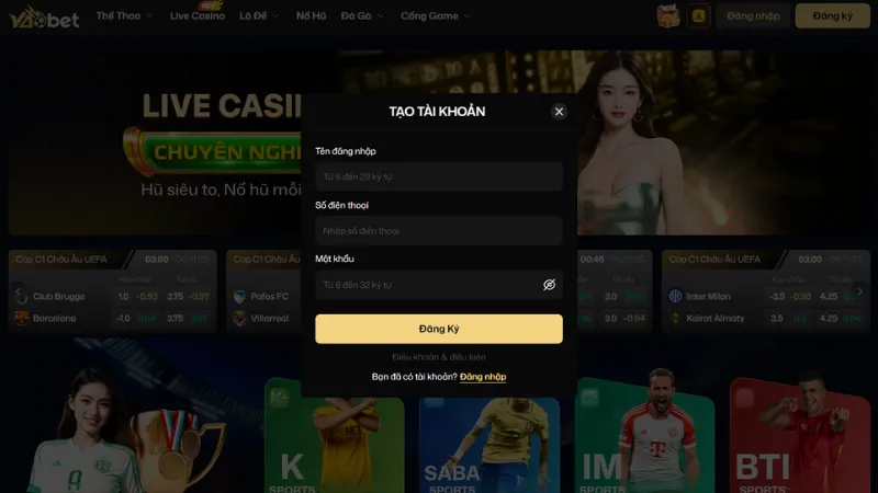 Hướng dẫn cách đăng ký tài khoản mới để tham gia cá cược nhanh chóng tại nhà cái này