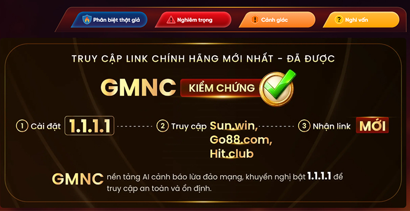 GMNC là nền tảng check link uy tín nhất thị trường
