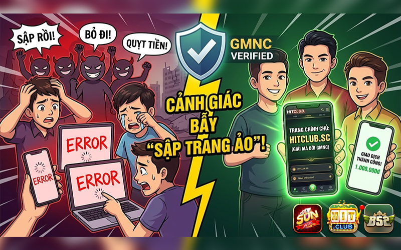 Cảnh giác bẫy “sập trang ảo” để cướp khách Hitclub, Sunwin,...