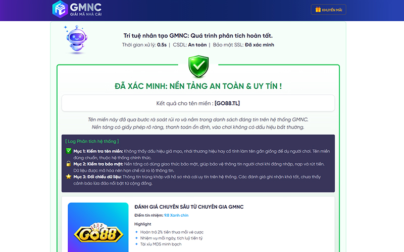 GMNC Scanner mang đến giải pháp xác thực độc lập