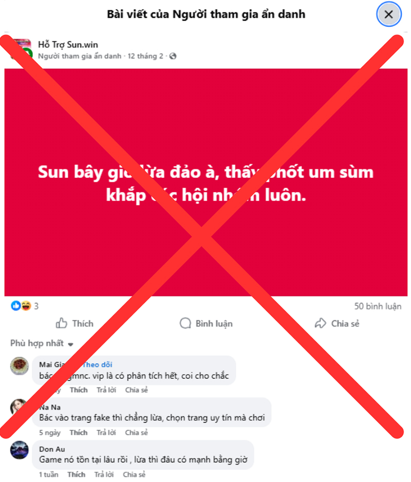 Một cách ẩn danh dẫn dắt để làm mất niềm tin cộng đồng