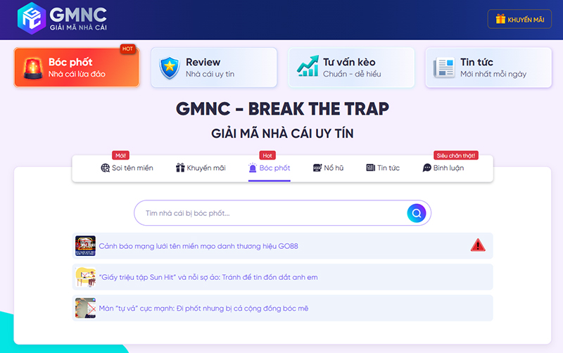 GMNC kiểm chứng những thương hiệu uy tín và dẫn đầu thị trường